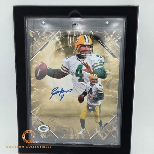 Brett Favre Packers Fanatics Emanate Gold Signed 38/50