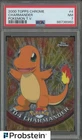 2000 Topps Chrome Pokemon TV Animation #4 Charmander PSA 7 NM