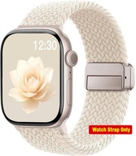 Sport Loop Magnetic Braided Nylon Watch Band 38mm 40mm 41mm 42mm Apple Watch