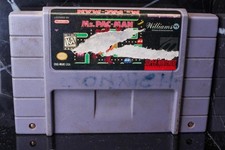 Williams Ms. Pac-Man SNES Super Nintendo Arcade NTSC-U/C Tested Pac-Man Series