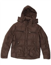 Giacca imbottita con cappuccio uomo Brema IT 52 XL nylon marrone SP01