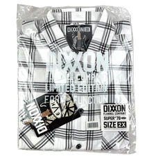 DIXXON Flannel x Eddie Van Halen Super '78 Men's 2XL XXL Button EVH Plaid Shirt