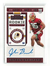 2019 PANINI CONTENDERS JORDAN BRAILFORD #233 ROOKIE TICKET AUTO REDSKINS