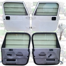 W Key Full Hard Doors 97-06 Jeep Wrangler Tj Door Flat White Gray