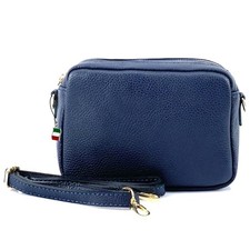 Florence borsa a tracolla donna borsa a tracolla vera pelle blu OTF809B