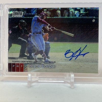 2020 Stadium Club Chrome Bryce Harper Shimmer Refractor Auto 3/5