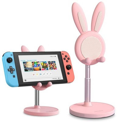 Cell Phone Stand, Adjustable Cute Bunny Phone Stand for Desk, Kawaii Phone Ho...