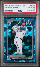 2024 BOWMAN DRAFT SAPPHIRE ED #BDC8 JAC CAGLIANONE PSA 10