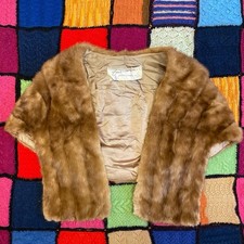 Vintage Mink Fur Stole, Fur Salon Eatons Of Canada OS READ DESCRIPTION
