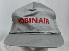 Vintage Robinair Rope Brim Snap back Hat Made In USA