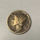 1923 Mercury Dime - Very Good - #4829ED3 FREE SHIPPING VG AU .90% Silver Coin