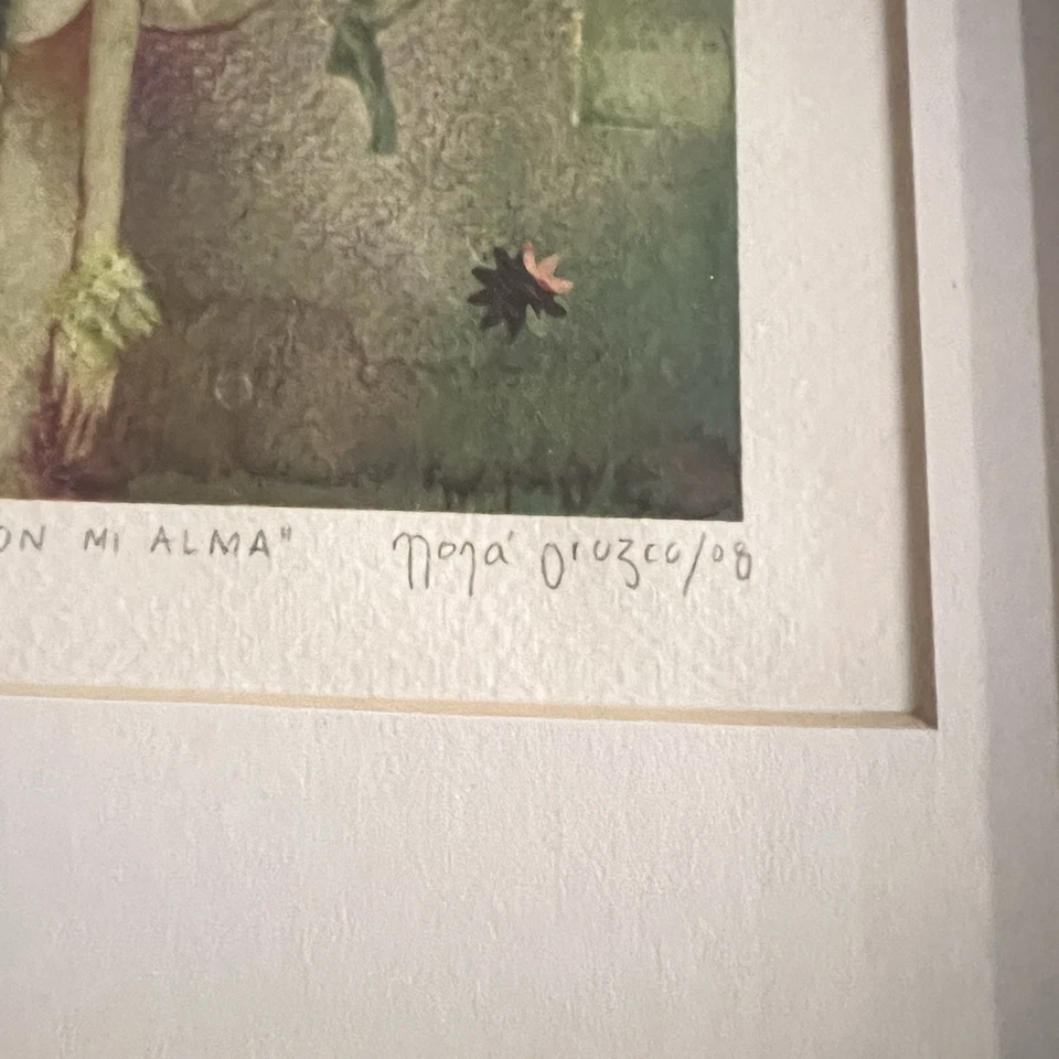 Impresión enmarcada rara prueba de artista de Mona Orozco “Conversaciones con mi Alma” 2008 Foto 4 de 4