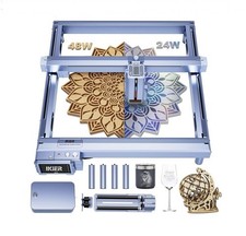 IKIER K1 Pro Max 48W Laser Engraver with R2 Rotary Roller