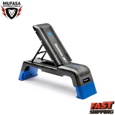 Deck Adjustable Bench Multipurpose Aerobic Strength Training Incline & Decline