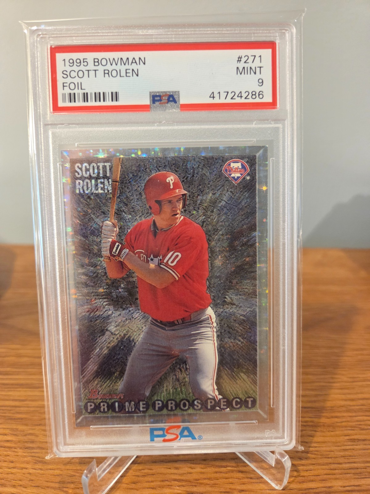 1995 Bowman Foil #271 RC Scott Rolen PSA 9 Mint Rookie Card HOF