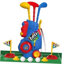 Toddler Golf Set with Putting Mat for 2 3 4 5 Years Old Boys Blue With Mat