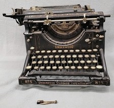 Antique Underwood Standard Typewriter No. 5 For Restore/Parts/Repair 1917 Pat. thumbnail
