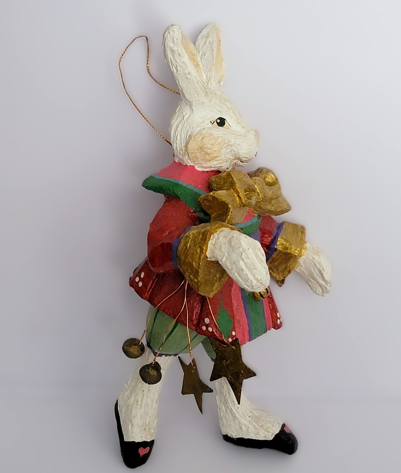 1992 House of Hatten White Rabbit 'Reach for the Stars' Ornament Denise ...