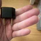 Universal Grounded Travel Plug Adapter, 2-Prong, 1 Outlet, Black Indoor — photo 3