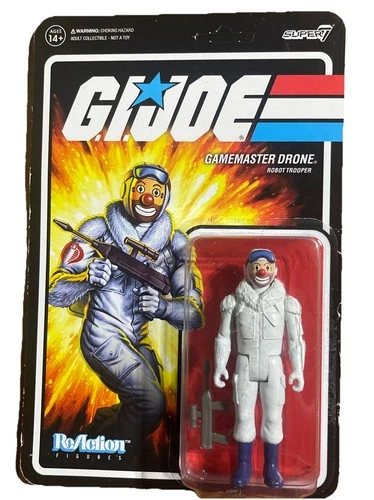 G.I. Joe Super7 Hasbro ReAction Gamemaster Drone Robot Trooper 2021 NEW SEALED