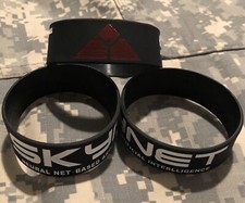 2x SKYNET Silicone Bracelet 1  Wide, Limited Qty. Veteran Operated