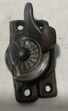15 Matching Bullseye Design Antique Window Sash Lock Complete Cast  Iron Hardwar