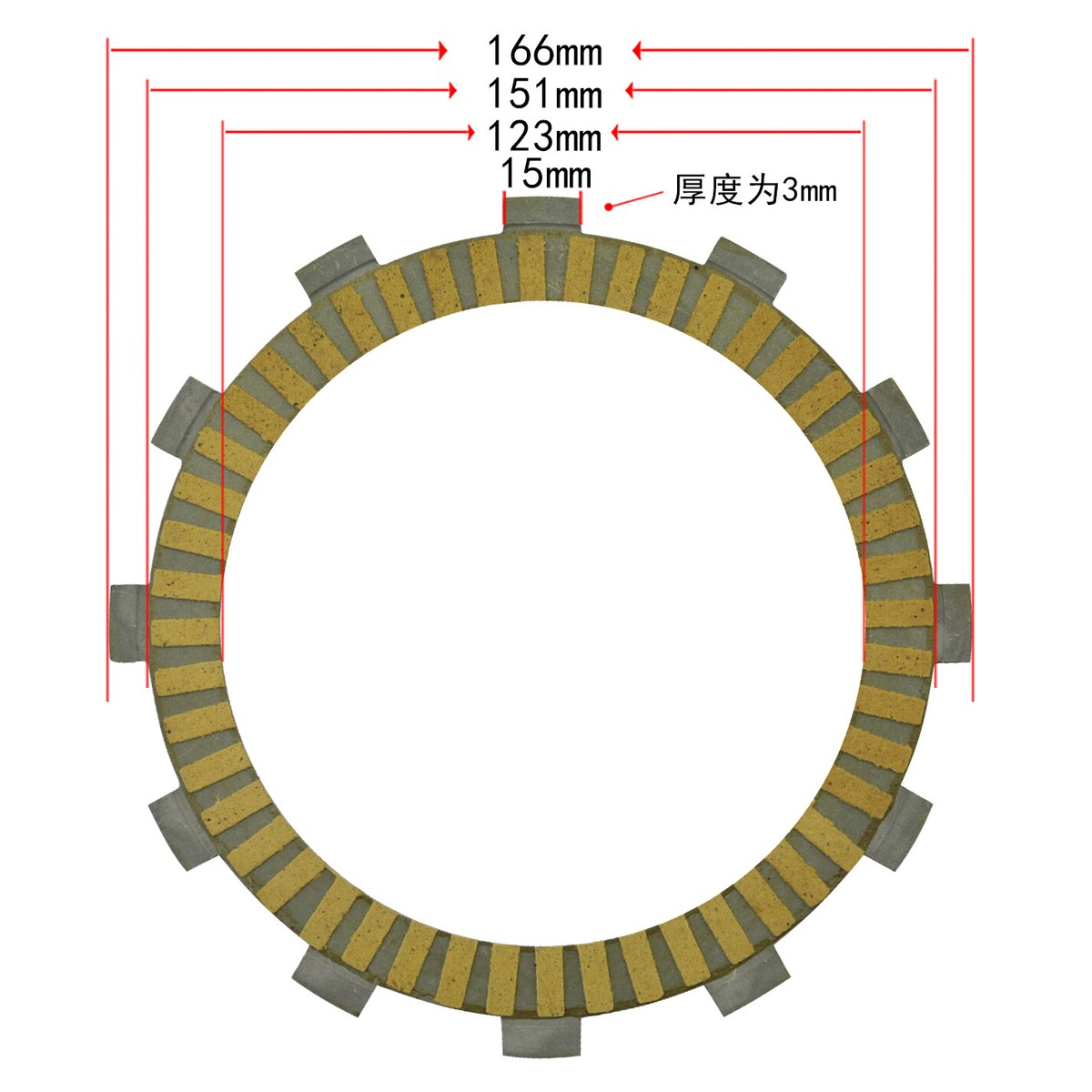 8 PCs Friction Clutch Plates For Yamaha FJ1100 FJ1200 FJ1200A