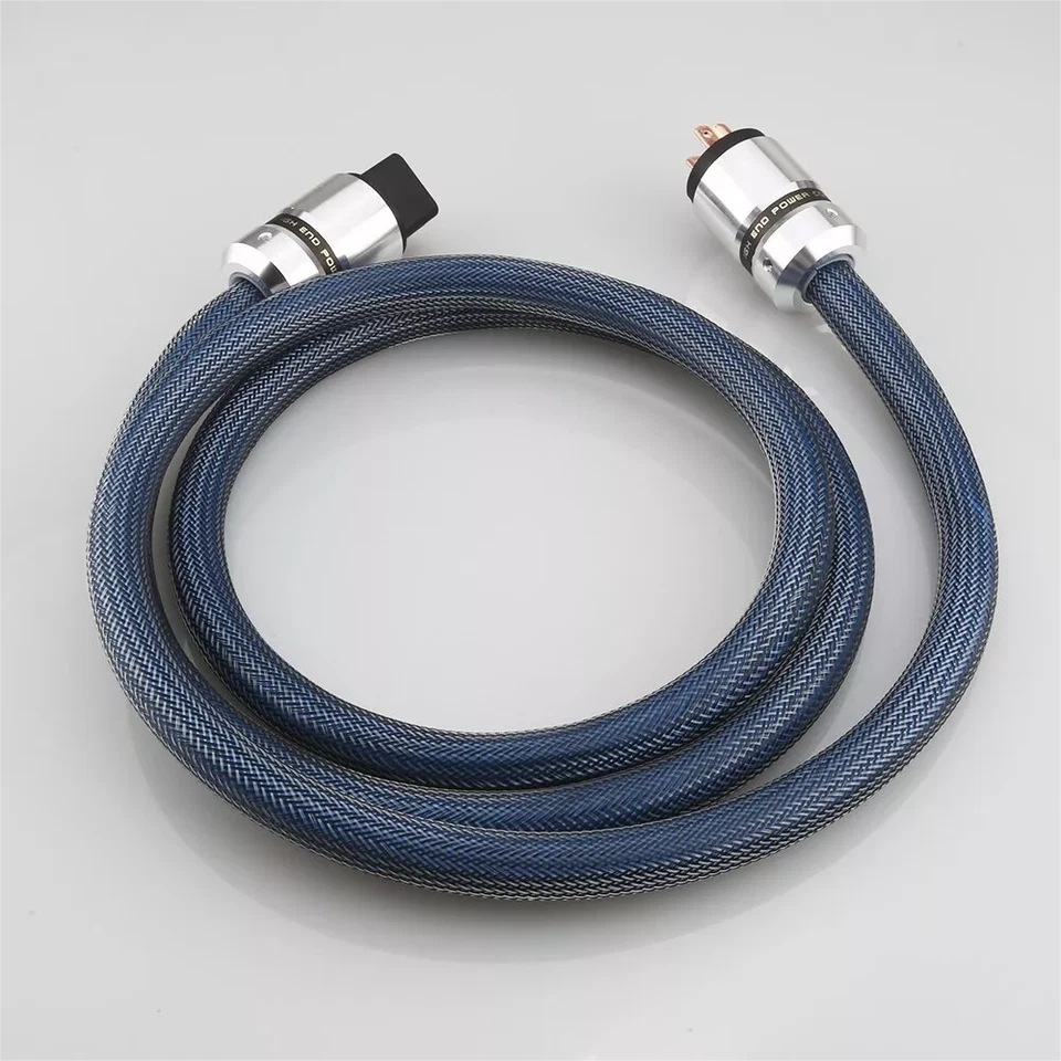Silver Plated Copper Hi-end Audio Power Cables US AC Plug with C19 20A Connector - Image 4 of 4