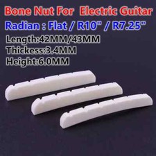 Electric guitar slotted bone nut R7.25/R10 42MM/43MM 3.4MM 6MM 