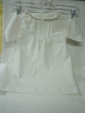 Victorian Style  Infant Dress--Delicate White Cotton---Vintage Original