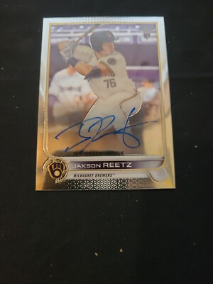 TOPPS COーSIGNERS autograph Jakson Reetz [RC] #RA-JRE 2022 Topps Chrome Rookie Autographs | eBay