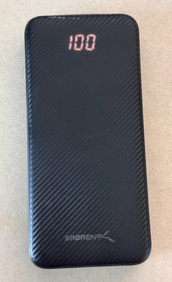 SABRENT USB C Power Bank with Quick Charge 3.0 20000 mAh USB C PD (PB-Y20B) - Image 2 of 4