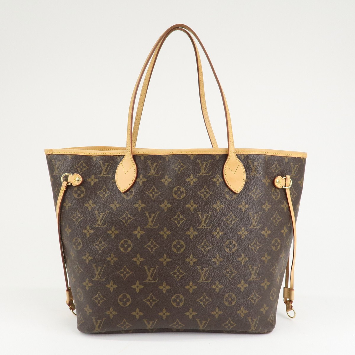 Louis Vuitton Monogram Neverfull MM Tote Bag Brown M40156 Auth