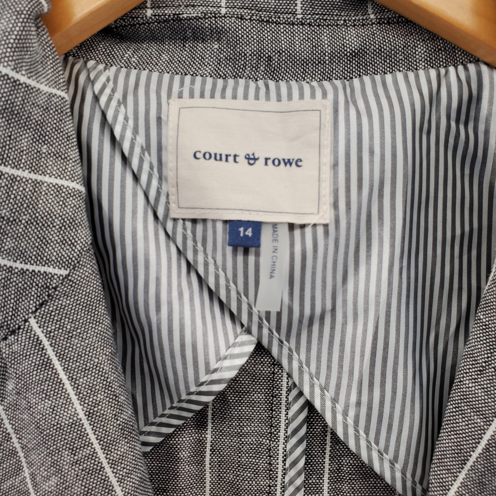 FILA Giacca donna COURT e ROWE 14 blazer misto lino pad nero bianco