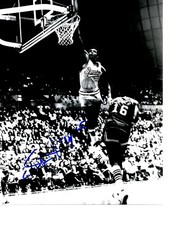 SPENCER HAYWOOD SIGNED 8X10 B&W PHOTO RARE! VINTAGE! SUPERSONIC LEGEND! WOW 