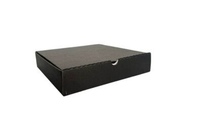 7'' Schwarz Einfache Pizza Wüste Boxen Zum Mitnehmen Waffel Pfannkuchen Krepp Keks Teig