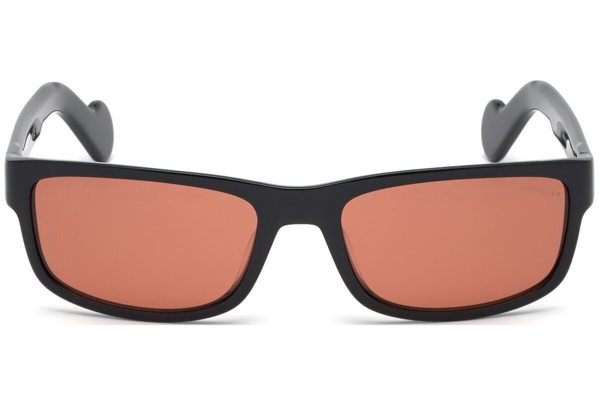 Moncler ML 0114 01E Shiny Black Plastic Sunglasses Frame 58 Moncler ML 0114 01E Shiny Black Plastic Sunglasses Frame 58
