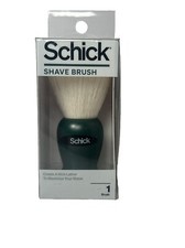 Green Schick Shaving Brush-New Works With Shave Cream And Gel