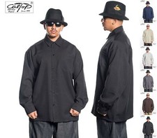 Caltop OG Shirt Men's Long Sleeve Dress Shirt Button Up Solid Color