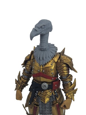 Custom 3d Printed Vulture Warrior Headsculpt For Mythic Legions 1/12 Scale 