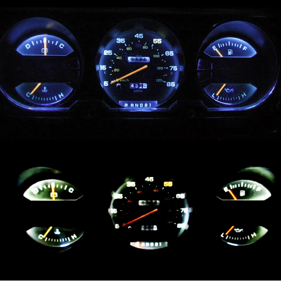 Medidores de tablero luz LED con enchufe para Dodge Ram D100 D150 81-93 Ramcharger Foto 3 de 4