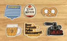 Tree House Brewing Company Massachusetts Octoberfest Sticker Lot Of 6 Cool Ones!