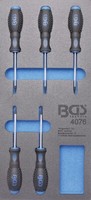 BGS Werkstattwageneinlage 1/3: Schraubendreher T-Profil (FüR Torx) | 5-Tlg. – 40
