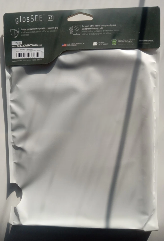 iPad 2 Black Flexible Rubber Case by Glossee – Slim Protective Tablet Cover - Image 3 of 3