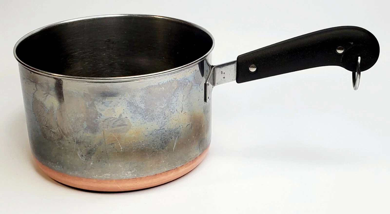 Vintage Copper Bottom Revere Ware Sauce Pan Made Under Process Patent 1939-1968