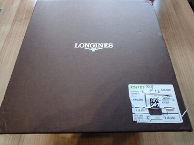 NEU LONGINES Weems Second-Setting Uhrenbox.Mit Handbücher.Longines Original Etui