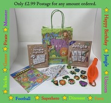 JUNGLE ANIMAL Pre Filled Party Bags - Ready Made Birthday Gift Fillers Favours