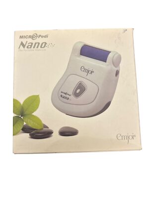 Emjoi Micro-Pedi Nano Portable Pedicure Device With Extra Coarse Rollers & Trave