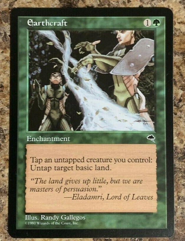 1x Earthcraft -MTG- NM Enchantment Magic the Gathering - Tempest