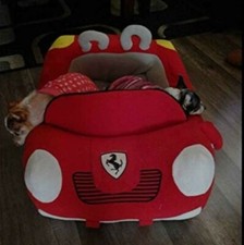 Dog bed large car shaped new high quality New Ferrari shapped